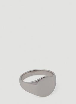 推荐Oval Mini Signet Ring in Silver商品