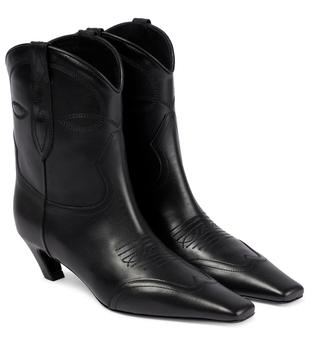 Khaite | Dallas leather ankle boots商品图片,