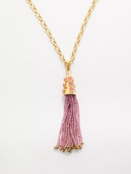 商品Sylvia Toledano | Gio pink jade tassel necklace,商家MATCHES,价格¥5388图片