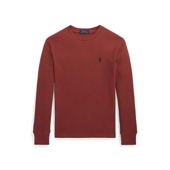 Ralph Lauren | Big Boys Waffle-Knit Cotton Long-Sleeve T-shirt,商家Macy's,价格¥239
