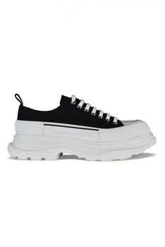 推荐Women's Luxury Sneakers   Alexander Mc Queen Black And White Tread Slick Sneakers商品