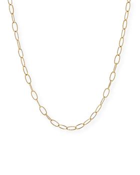 商品David Yurman | Elongated Oval Link Necklace in 18K Gold, 6mm, 18"L,商家Neiman Marcus,价格¥22354图片