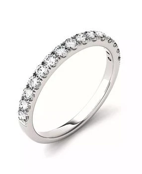 Charles & Colvard | Moissanite Wedding Band (3/8 ct. t.w. Diamond Equivalent) in 14k White or Yellow Gold,商家Macy's,价格¥3966