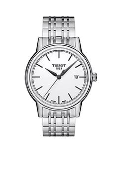 天梭男表是什么牌子, Tissot | Men's Carson Stainless Steel Watch商品图片 5折