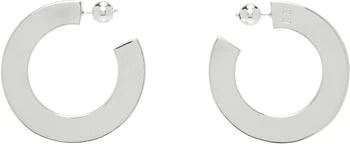 Sophie Buhai | Silver Classic Hoop Earrings,商家SSENSE HK,价格¥2080