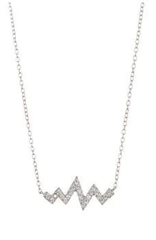 ADORNIA | Swarovski Crystal Heartbeat Pendant Necklace,商家Nordstrom Rack,价格¥151