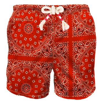 商品Mc2 Saint Barth | MC2 Saint Barth Red Man Swim Shorts,商家Italist,价格¥1048图片
