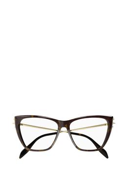 Alexander McQueen | Alexander McQueen Eyewear Cat-Eye Frame Glasses商品图片,7.2折