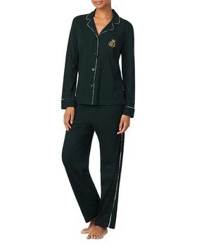 Ralph Lauren | Long Sleeve Notch Collar Long Pants Pajama Set,商家Bloomingdale's,价格¥542
