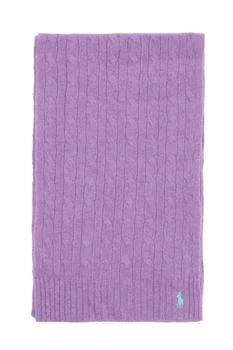 推荐Polo ralph lauren wool and cashmere cable-knit scarf商品