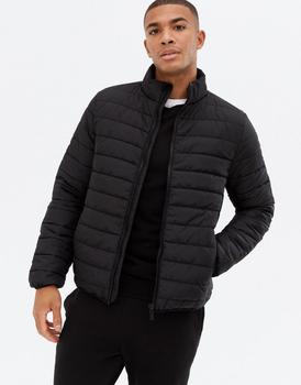 product New Look funnel neck puffer in black image