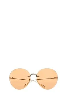 Gucci | Gucci Eyewear Round Frame Logo Pendant Sunglasses 7.3折