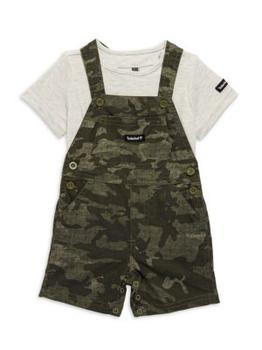 Timberland | Baby Boy's 2-Piece T-Shirt & Shortall Set商品图片,2.9折