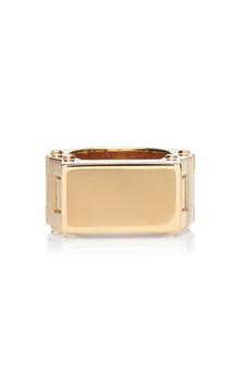 商品Bottega Veneta - Women's 18K Gold-Plated Ring - Gold - IT 13 - Moda Operandi - Gifts For Her图片