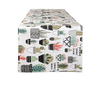推荐Urban Oasis Cactus Print Table Runner, 14" x 108"商品
