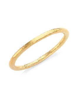 商品Ippolita | Classico Super Thick 18K Yellow Gold Hammered Bangle Bracelet,商家Saks Fifth Avenue,价格¥13299图片