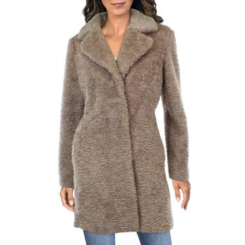 Vince Camuto Specialty Size, Vince Camuto | Vince Camuto Womens Warm Midi Teddy Coat商品图片 4.7折
