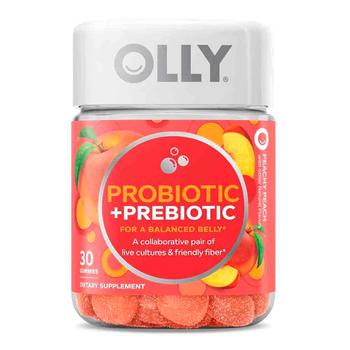 商品Olly Probiotic and Prebiotic Gummies, Peachy Peach, 30 Ea图片
