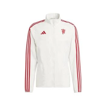 Adidas | Men's White Manchester United 2023/24 Anthem Full-Zip Jacket 