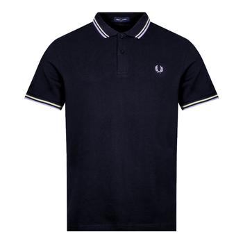 Fred Perry | Fred Perry Twin Tipped Polo Shirt - Navy / Yellow商品图片,6.9折