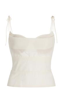推荐Rosie Assoulin - Women's Cotton And Silk Camisole Tank Top - White - US 0 - Moda Operandi商品