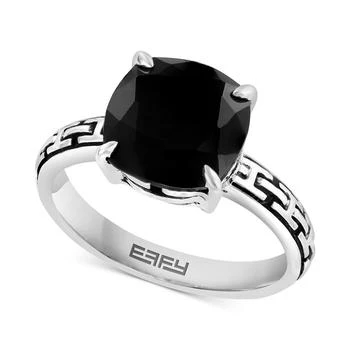 Effy | EFFY® Onyx Ring in Sterling Silver,商家Macy's,价格¥2603