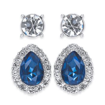 Charter Club | 2-Pc. Set Crystal & Stone Earrings, Created for Macy's商品图片,4折
