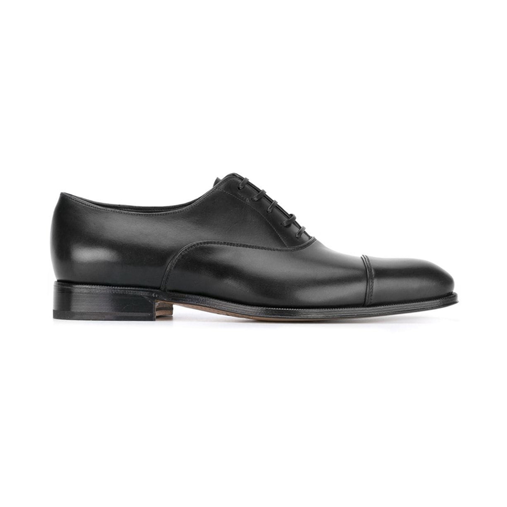 牛皮菲拉格慕皮带, Salvatore Ferragamo | SALVATORE FERRAGAMO 男士黑色牛皮系带牛津鞋 0636705商品图片 独家减免邮费