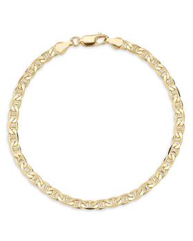 商品Milanesi And Co | 18K Yellow Gold On Sterling Silver 4mm Mariner Link Chain Bracelet,商家Bloomingdale's,价格¥1153图片
