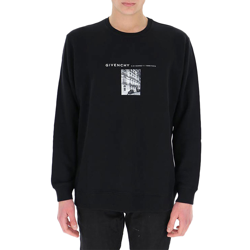 纪梵希短袖直邮, Givenchy | GIVENCHY 纪梵希 男士黑色卫衣/帽衫 BMJ0A930AF-001商品图片 独家减免邮费