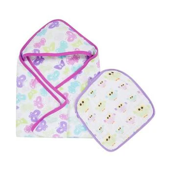 Miracle Baby | Boys and Girls Muslin Hooded Towel Washcloth Set,商家Macy's,价格¥164
