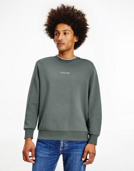 推荐Calvin Klein centre logo sweatshirt in green商品