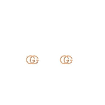 Gucci | GUCCI Running Rose Gold Stud Earrings商品图片,8.7折