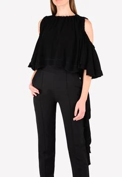 ELLERY | Baby Cold-Shoulder Ruffle Crop Top,商家Thahab,价格¥4132