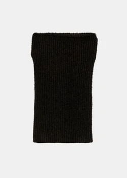 推荐Uma Wang Black Rib-Knit Snood Scarf商品