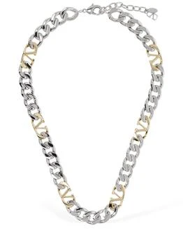 推荐V Logo Chain Collar Necklace商品