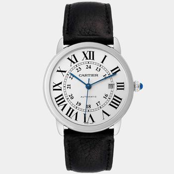 [二手商品] Cartier | Cartier Silver Stainless Steel Tank Solo W6701011 Automatic Men's Wristwatch 42 mm商品图片,9折