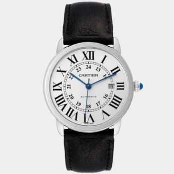 推荐Cartier Silver Stainless Steel Tank Solo W6701011 Automatic Men's Wristwatch 42 mm商品