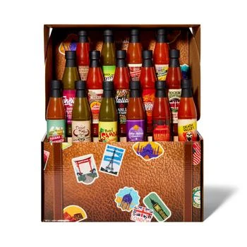 Thoughtfully | Gourmet, World Traveler Suitcase Hot Sauce Gift Set, Set of 15,商家Premium Outlets,价格¥397