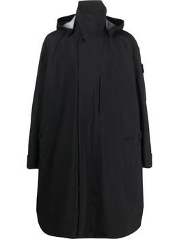 商品STONE ISLAND SHADOW PROJECT Logo-patch Hooded Raincoat Black,商家Atterley,价格¥14742图片