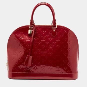 路易威登女包包包, [二手商品] Louis Vuitton | Louis Vuitton Pomme D’amour Monogram Vernis Alma GM Bag商品图片 9.6折, 满1件减$100, 满减
