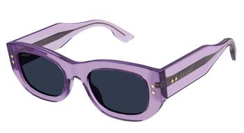 Gucci | Gucci Blue Rectangular Ladies Sunglasses GG1215S 003商品图片,4.9折