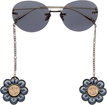 Gucci | Gucci Eyewear Round Frame Sunglasses 8.2折, 独家减免邮费