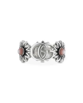 Gucci | Sterling Silver GG Marmont Mother-of-Pearl Ring,商家Bloomingdale's,价格¥2604