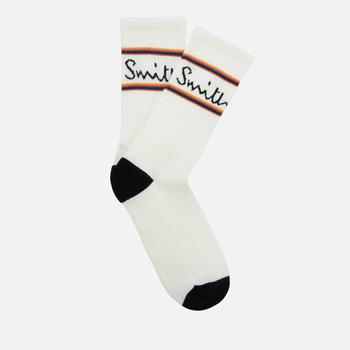 推荐PS Paul Smith Men's Logo Socks - White商品