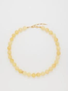 Anni Lu | Ball jade & 18kt gold-plated necklace,商家MATCHES,价格¥714