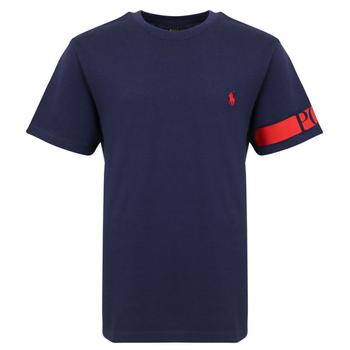 Ralph Lauren | Navy Logo Tape Short Sleeve T Shirt商品图片,额外7.5折, 额外七五折