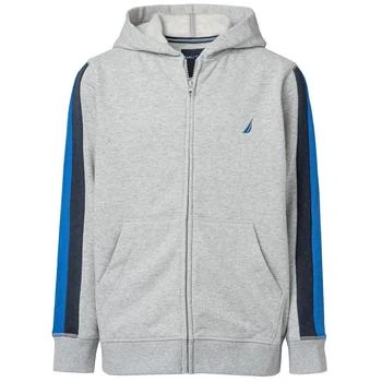 Nautica | Little Boys Side Stripe Fleece Hoodie,商家Macy's,价格¥131