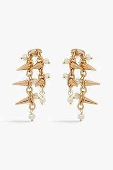 ROSANTICA | Gold-tone faux pearl earrings,商家THE OUTNET US,价格¥541