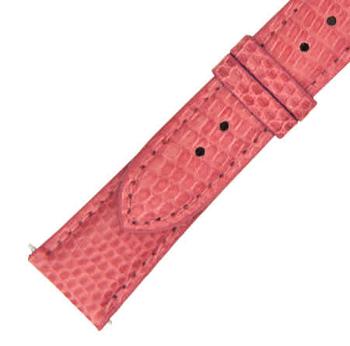 商品Hadley Roma | Hadley Roma 21 MM Shiny Rose Pink Lizard Leather Strap,商家Jomashop,价格¥251图片